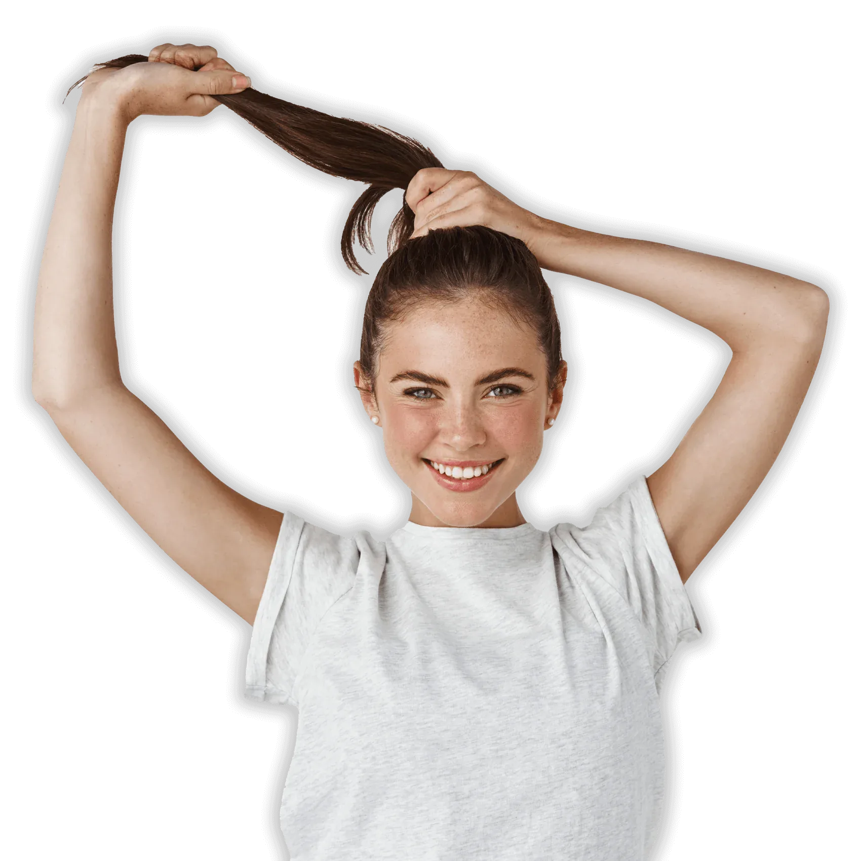 After Woman Hair Transplant Surgery