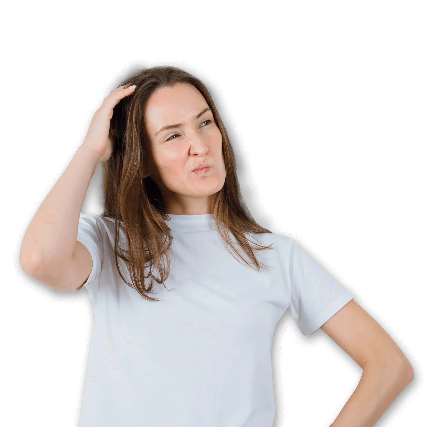 Before Woman Hair Transplant Surgery