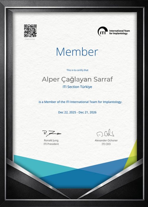 international-team-for-implantology-iti-membership-certificate-alper-caglayan-sarraf