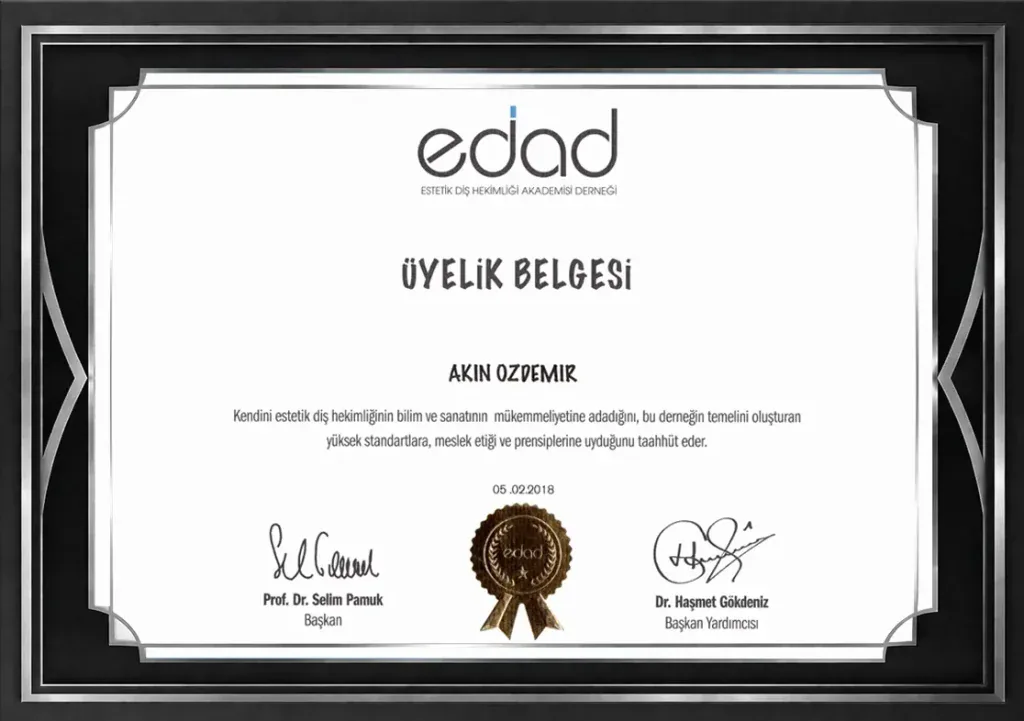 EDAD (Academy of Aesthetic Dentistry Association) Membership
