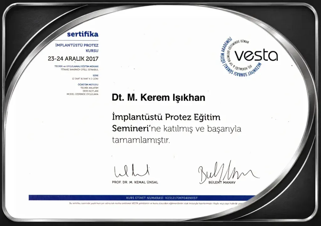 Implant Supported Prosthesis Course