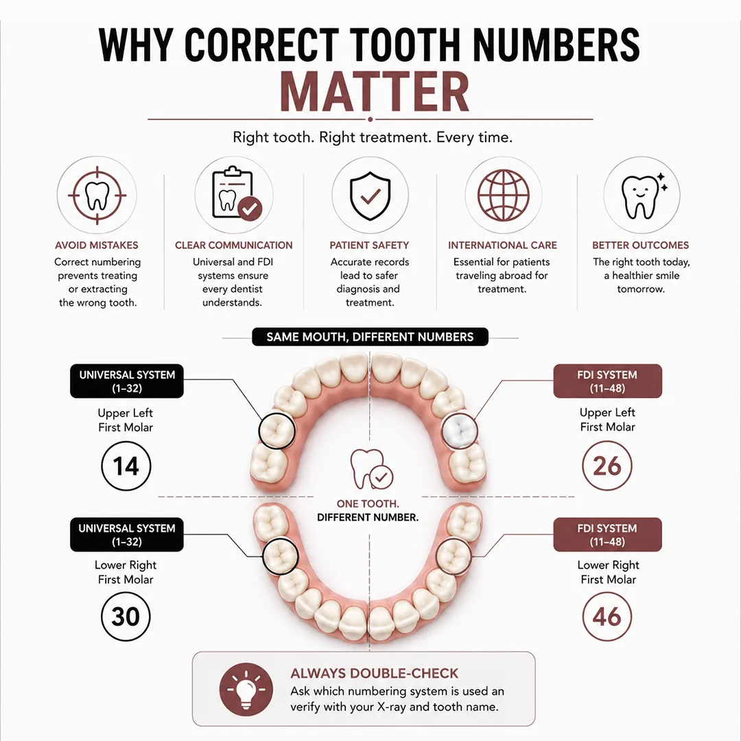 How Do Teeth Numbers Work in the FDI Two Digit System