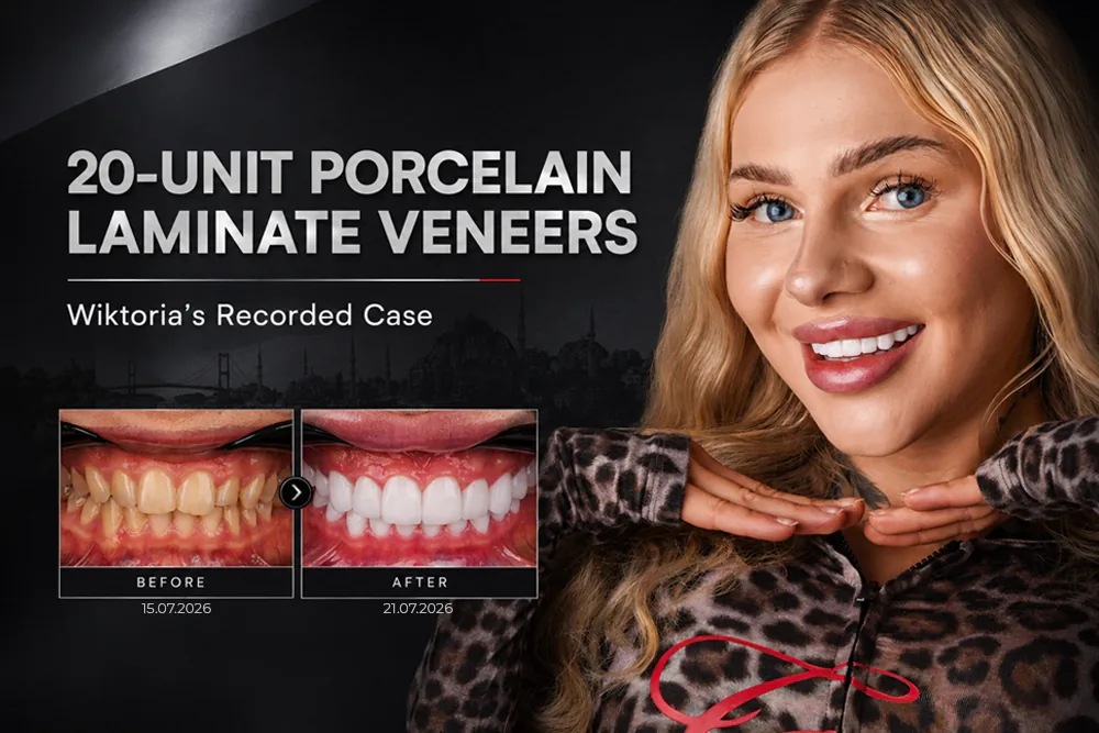 A 20 Unit Porcelain Laminate Veneer Rehabilitation: Wiktoria’s Recorded Case