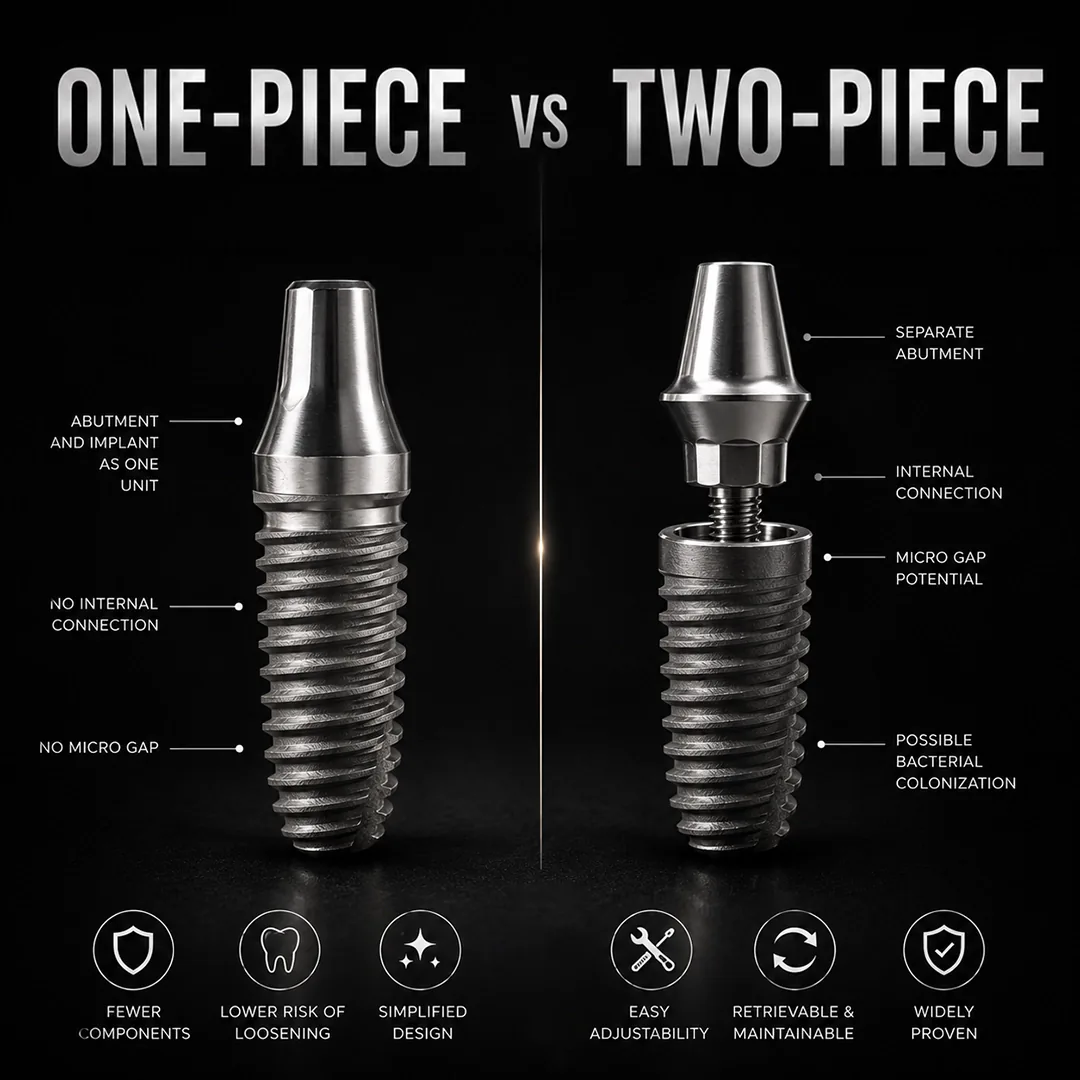 One-Piece Implants The Other Screwless Design